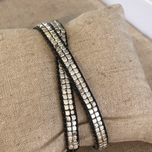 Stella & Dot Silver Nugget Wrap - Picture 3 of 4